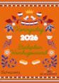 Koningsdag Folklore Poster Oranje