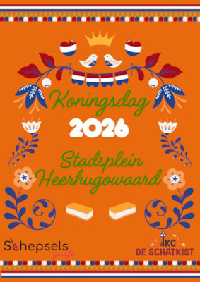 Koningsdag Folklore Poster Oranje